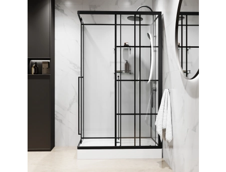 Душевая кабина Niagara Standart ST100/80/15QR/KL/BKT 100x80 с низким поддоном, прозрачным стеклом - фото 5