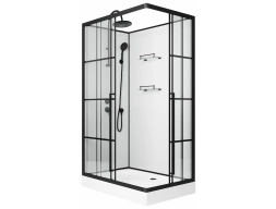 Душевая кабина Niagara Standart ST120/80/15QL/KL/BKT 120x80 низкий поддон, прозрачное стекло