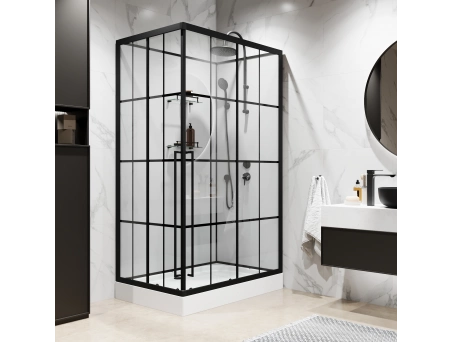 Душевая кабина Niagara Standart ST120/80/15QR/KL/BKT 120x80 с низким поддоном, прозрачным стеклом - фото 3