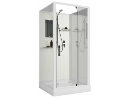 Душевая кабина Niagara Standart ST80/15Q/BK 80x80 низкий поддон, прозрачное стекло