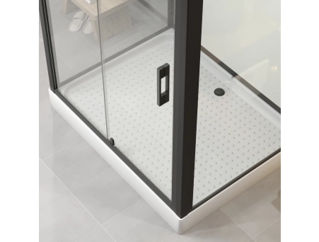 Душевая кабина Niagara Standart ST100/80/15Q/BL 100x80 с низким поддоном, прозрачным стеклом - фото 6