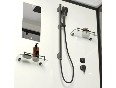 Душевая кабина Niagara Standart ST120/90/15Q/BL 120x90 с низким поддоном, прозрачным стеклом - фото 9