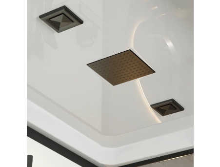 Душевая кабина Niagara Standart ST120/90/15Q/BL 120x90 с низким поддоном, прозрачным стеклом - фото 7