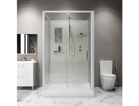 Душевая кабина Niagara Standart ST120/90/15Q/BK 120x90 с низким поддоном, прозрачным стеклом - фото 5