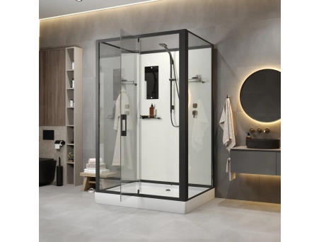Душевая кабина Niagara Standart ST100/80/15Q/BL/BK 100x80 с низким поддоном, прозрачным стеклом - фото 3