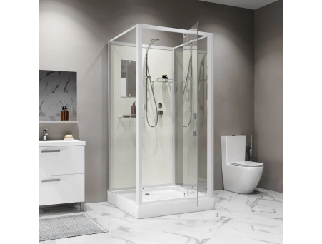 Душевая кабина Niagara Standart ST100/15Q/BK 100x100 с низким поддоном, прозрачным стеклом - фото 4
