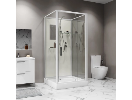 Душевая кабина Niagara Standart ST100/15Q/BK 100x100 с низким поддоном, прозрачным стеклом - фото 3