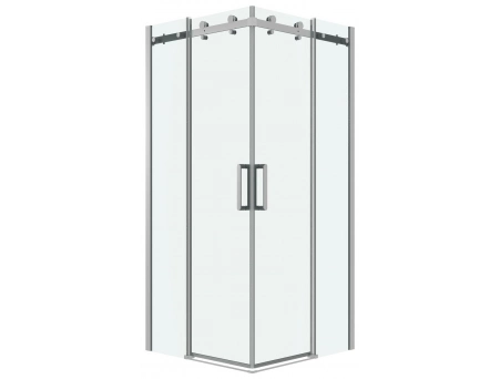 Душевой уголок Grossman Classic 100х100 с хромированным профилем, прозрачным стеклом 300.K33.04.1010.10.00