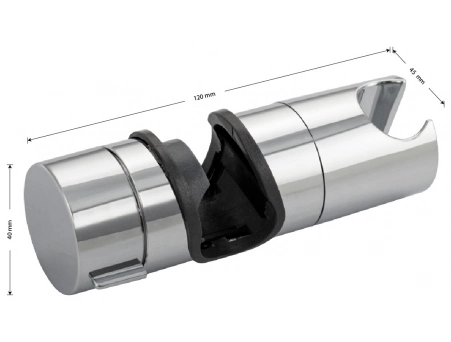 Держатель душевой лейки GFmark 1019 на штангу, хромированный - фото 3