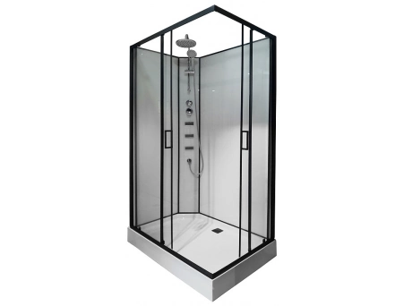 Душевая кабина Loranto Neo CS-21813 120x80 с низким поддоном, прозрачным стеклом (без крыши) - фото 2