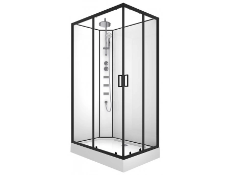 Душевая кабина Loranto Neo CS-21813 120x80 с низким поддоном, прозрачным стеклом (без крыши)