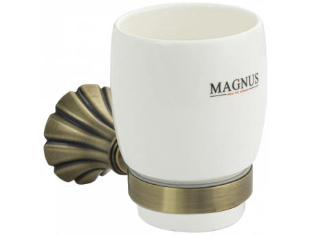 Стакан Magnus 95005 керамический, бронза