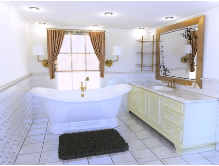 Ванна из искусственного камня Astra Form Мальборо 190x86x80 красный металлик - фото 12