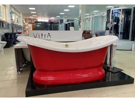 Ванна из искусственного камня Astra Form Мальборо 190x86x80 красный металлик