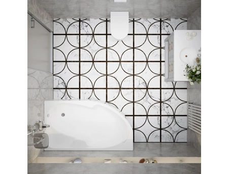 Акриловая ванна Triton София правая 170x95 (с каркасом, экраном) Щ0000046120 - фото 6
