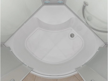 Душевая кабина Erlit ER 3509TP-C3-RUS 90x90 с высоким поддоном, матовым стеклом - фото 5