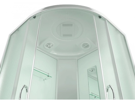 Душевая кабина Erlit ER 3509TP-C3-RUS 90x90 с высоким поддоном, матовым стеклом - фото 8