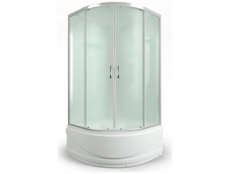 Душевая кабина Erlit ER 3509TP-C3-RUS 90x90 с высоким поддоном, матовым стеклом - фото 4