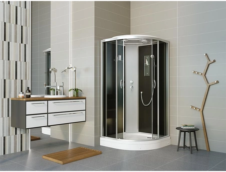 Душевая кабина Erlit ER 3509P-C4-RUS 90x90 с низким поддоном, тонированным стеклом - фото 2