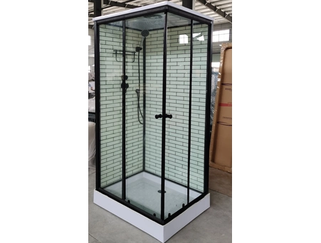 Душевая кабина Дана 38 K 100x80 с низким поддоном, прозрачным стеклом