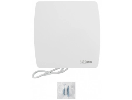 Вытяжной вентилятор GFmark 5004 квадратный, белый Ø100 мм 34 дБ (с обратным клапаном) - фото 2