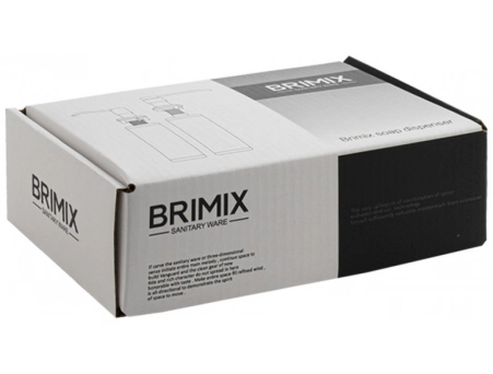 Дозатор для жидкого мыла Brimix 6281 врезной, матовый хром, 300мл - фото 4