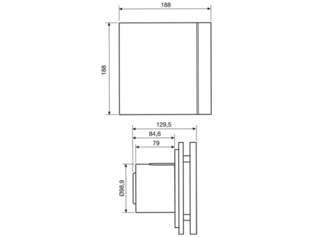 Вытяжной вентилятор Soler&Palau Silent-100 CZ Matt White Design-4C 03-0101-922 - фото 4