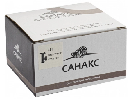 Угловой кран к полотенцесушителю Санакс 399 хром 1