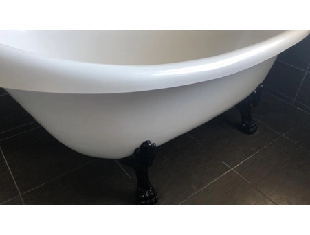 Ванна из искусственного камня Astra Form Роксбург 170x82x65 на белых ножках - фото 14