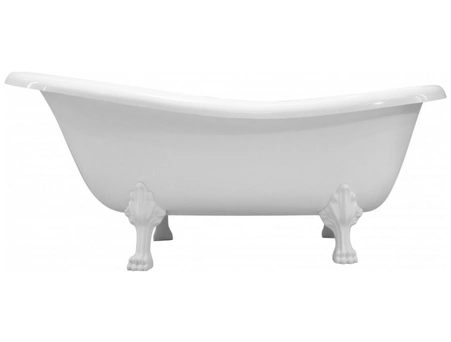 Ванна из искусственного камня Astra Form Роксбург 170x82x65 на белых ножках - фото 2