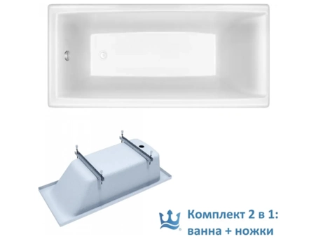 Акриловая ванна Triton Джена 170х70 (на ножках) Щ0000001223 - фото 4