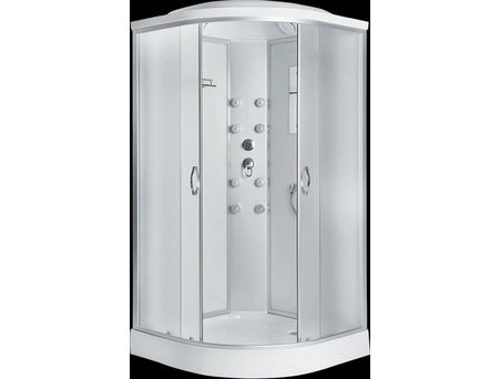 Душевая кабина Erlit ER 3509PF-C3-RUS 90x90 с низким поддоном, матовым стеклом (с гидромассажем)