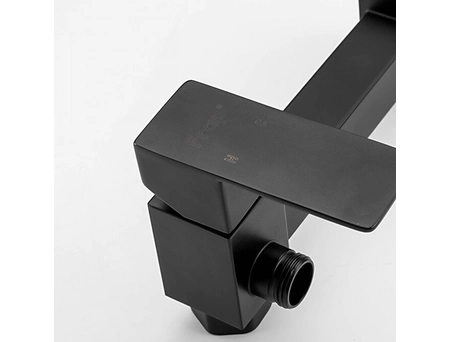 Гигиенический душ со смесителем Frap F7504-6 черный матовый - фото 6