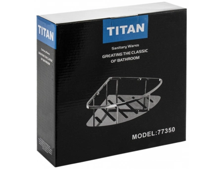 Полка угловая Titan 77350 хромированная - фото 5