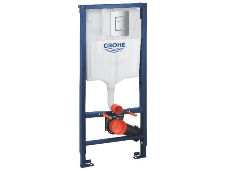 Инсталляция для унитаза Grohe Rapid SL 38772001 3 в 1 с квадратной клавишей смыва