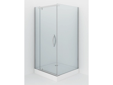 Душевой уголок Alex Baitler AB214-100 100x100 с хромированным профилем, прозрачным стеклом - фото 14