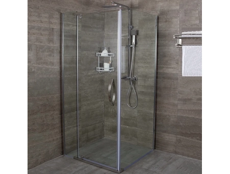 Душевой уголок Alex Baitler AB214-100 100x100 с хромированным профилем, прозрачным стеклом - фото 4