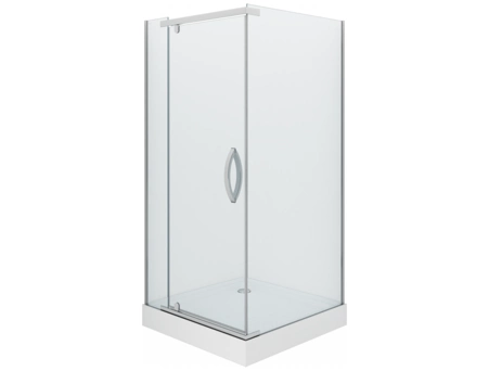 Душевой уголок Alex Baitler AB214-100 100x100 с хромированным профилем, прозрачным стеклом - фото 10