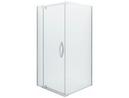 Душевой уголок Alex Baitler AB214-100 100x100 с хромированным профилем, прозрачным стеклом