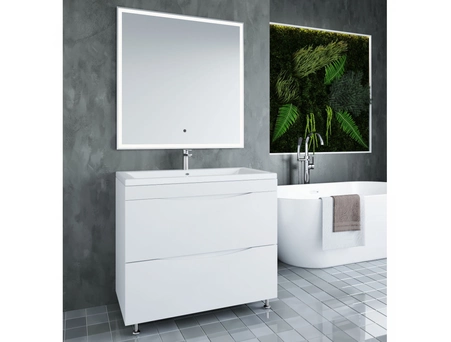 Зеркало Aura мебель Андрея 90x80 (LED) сенсорное - фото 5