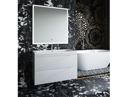 Зеркало Aura мебель Андрея 90x80 (LED) сенсорное - фото 4