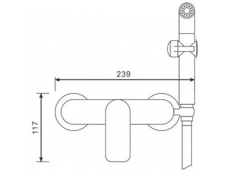 Гигиенический душ со смесителем Gappo Noar G48-8 G2048-8 белый/хром - фото 6